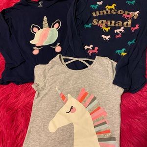 Girls Unicorn Tees